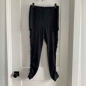Midnight Hour cotton cutout leggings NWT